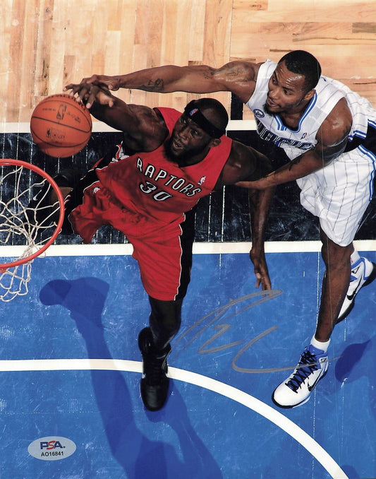 REGGIE EVANS signed 8x10 photo PSA/DNA Toronto Raptors Autographed