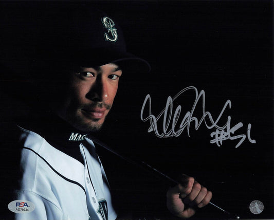 Ichiro Suzuki signed 8x10 photo PSA/DNA Seattle Mariners