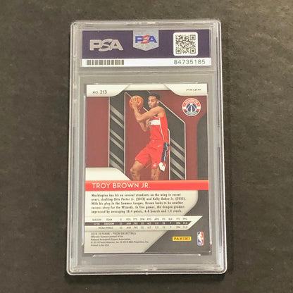 2018-19 Panini Prizm #213 TROY BROWN JR. Signed Card AUTO PSA RC Rookie Slabbed