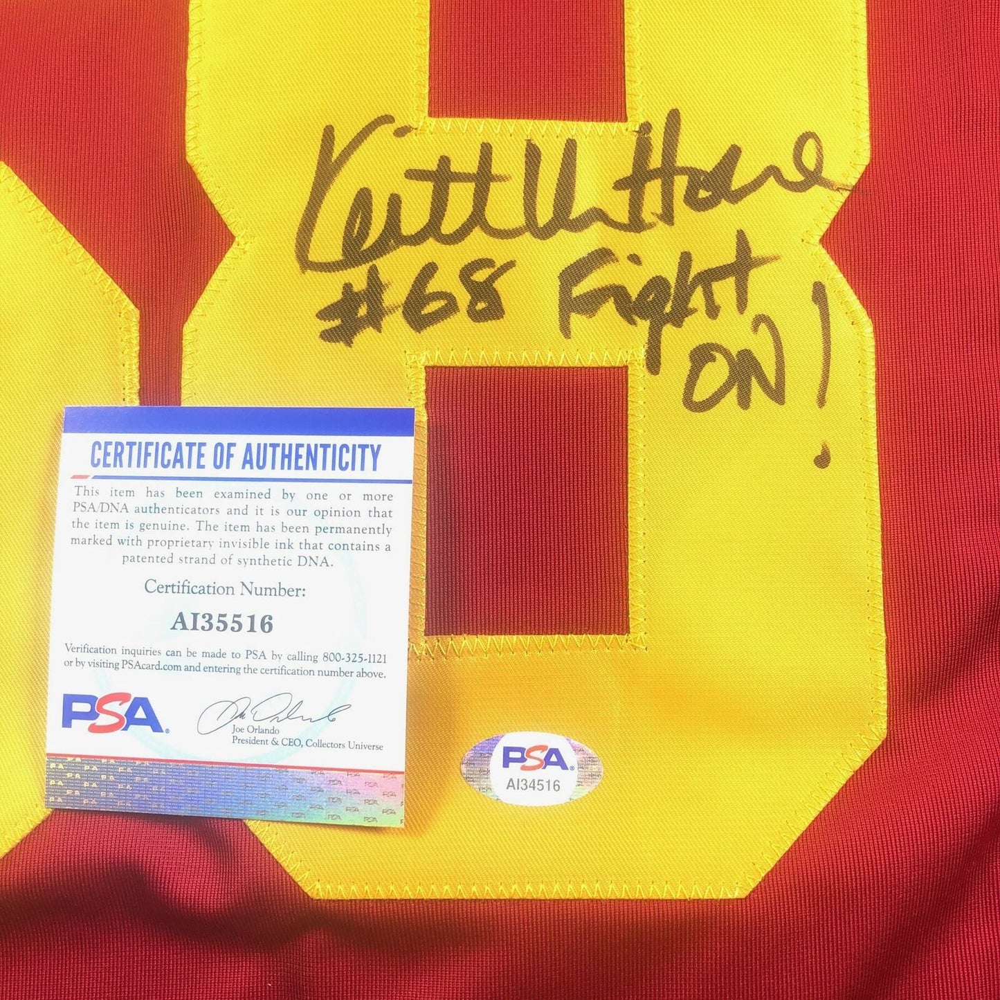 Keith Van Horne Signed Jersey PSA/DNA USC Trojans Autographed