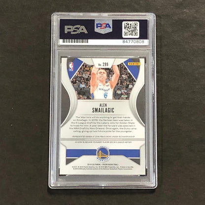 2019-20 Panini Prizm #299 Alen Smailagic Signed Rookie Card AUTO PSA Slabbed RC