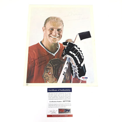 Bobby Hull signed vintage 8x10 photo PSA/DNA Chicago Black Hawks Autographed