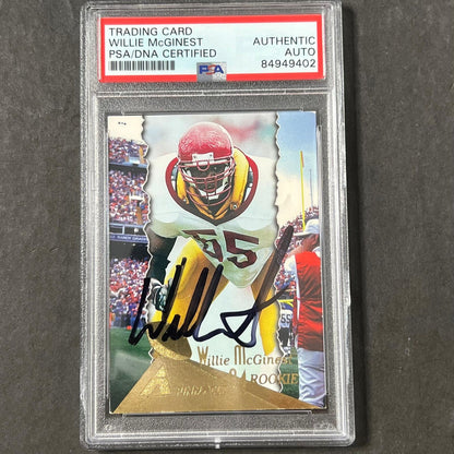 1994 Topps #200 Willie McGinest Signed Card AUTO PSA Slabbed Patriots