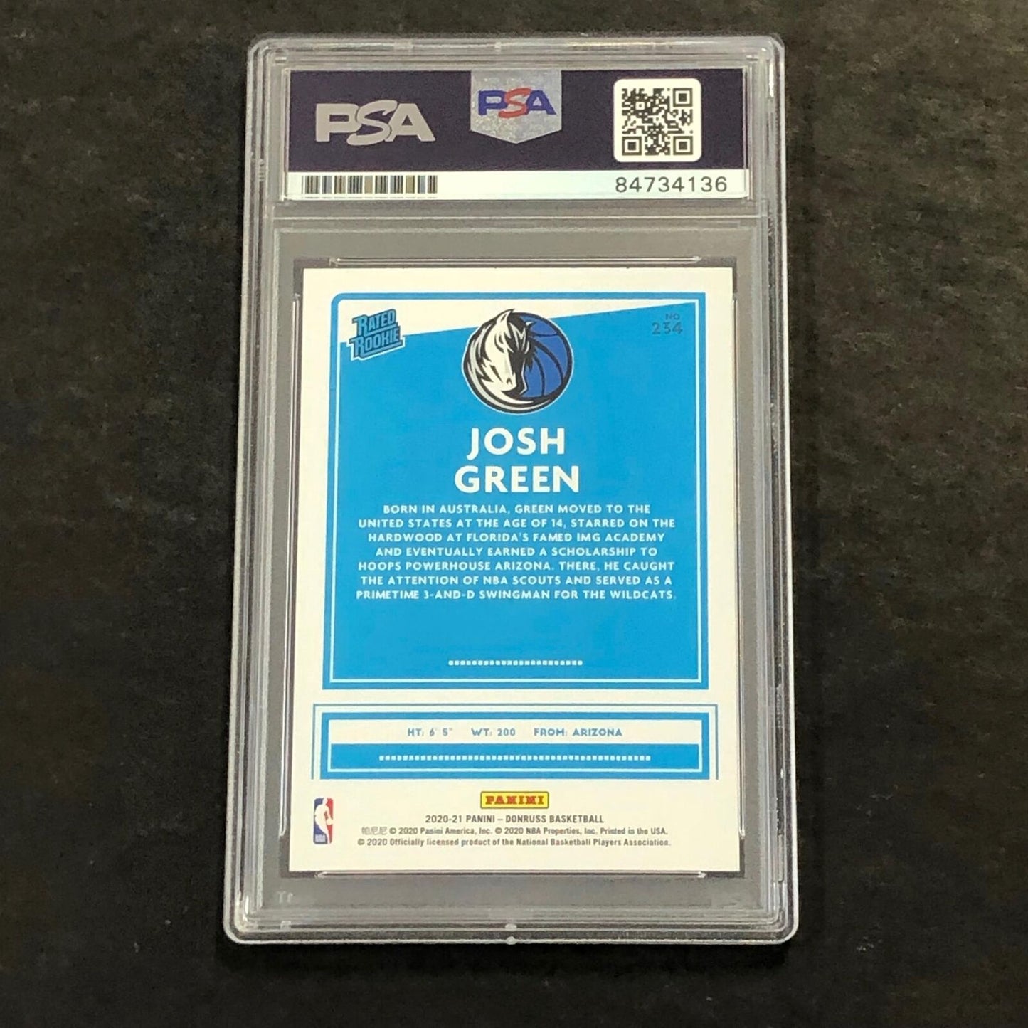 2020-21 Panini Donruss #234 Josh Green Signed Card AUTO 10 PSA Slabbed RC Maveri