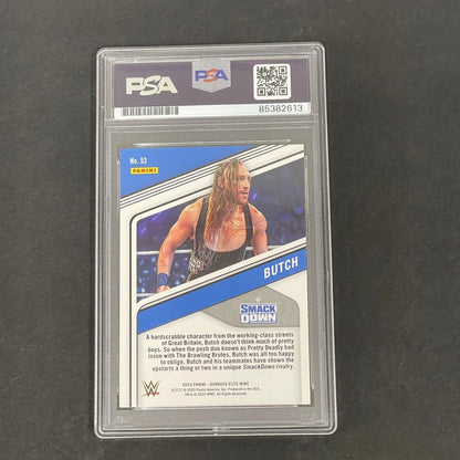 2023 Panini Donruss Elite WWE #53 Pete Dunne Signed Card AUTO PSA Slabbed WWE