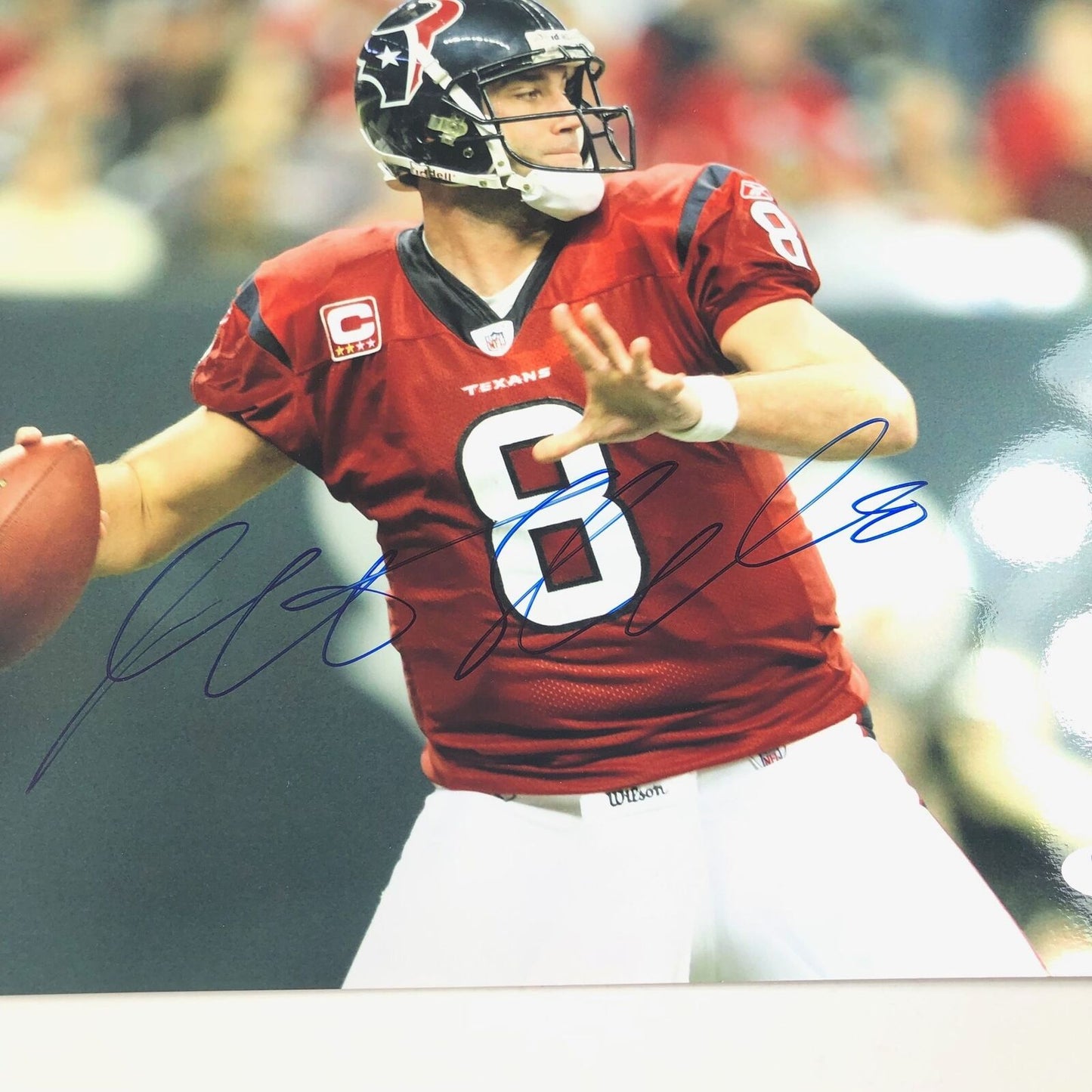 MATT SCHAUB signed 11x14 photo PSA/DNA Houston Texans Autographed