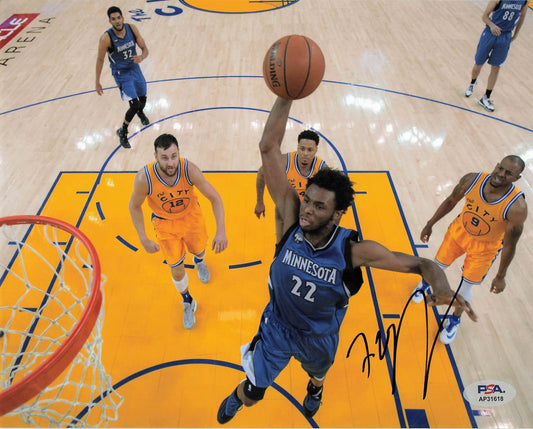 Andrew Wiggins Signed 8x10 PSA Minnesota Timberwolves