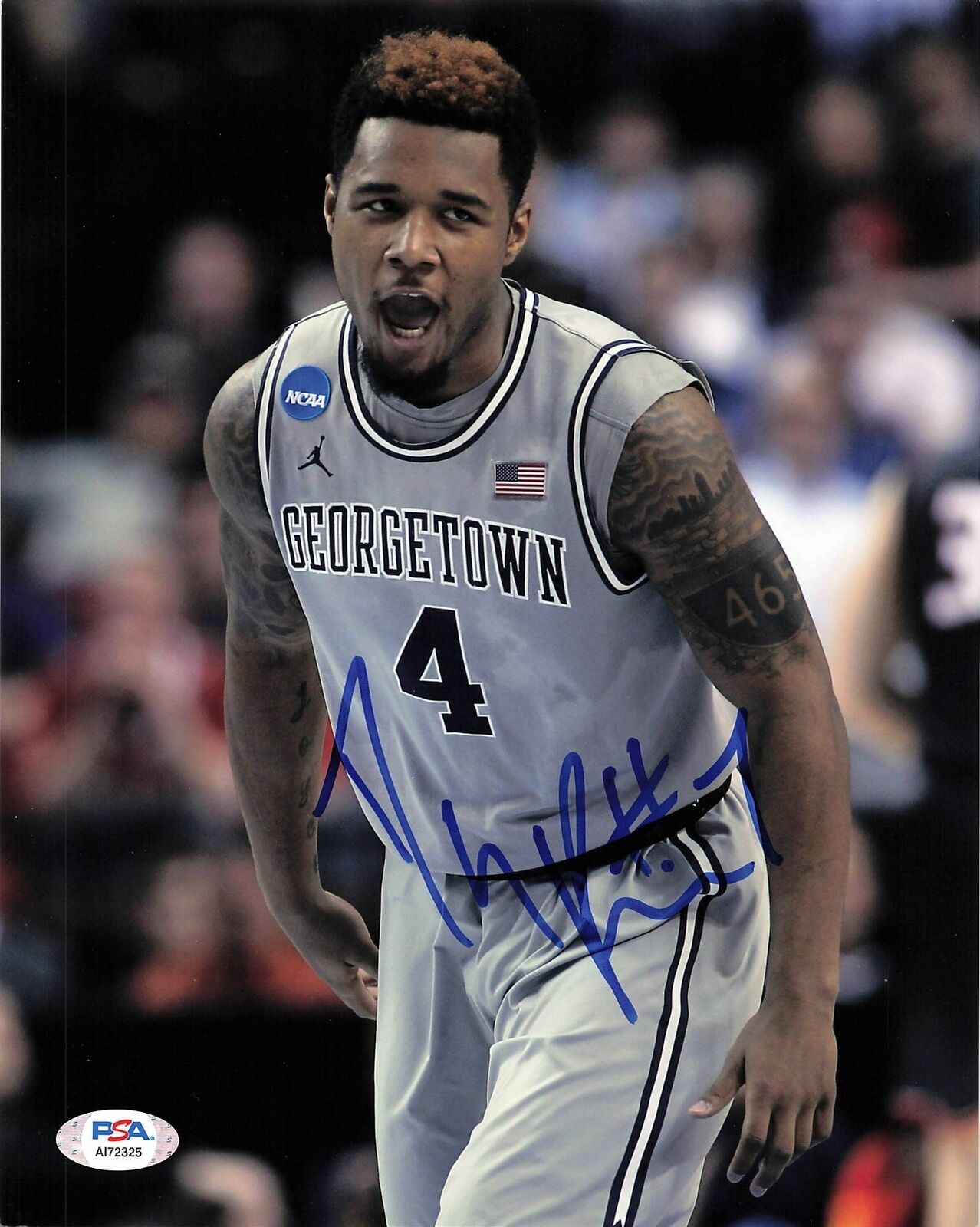 D'VAUNTES SMITH-RIVERA signed 8x10 photo PSA/DNA Georgetown Hoyas Autographed