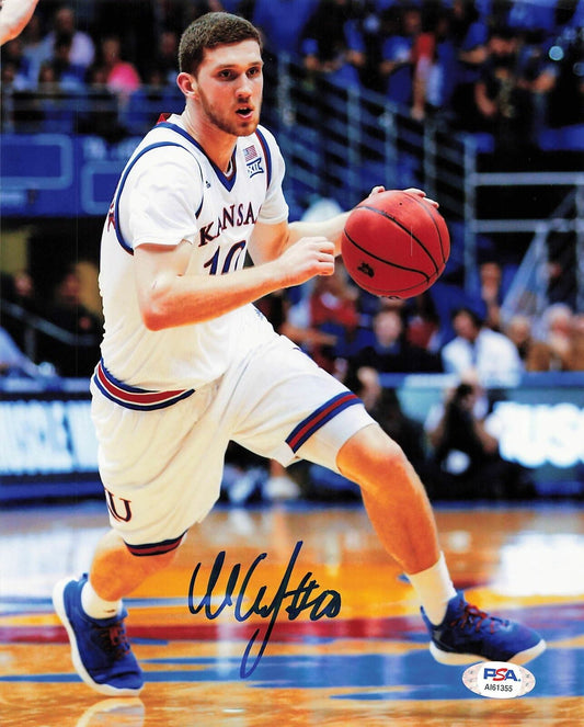 Sviatoslav Svi Mykhailiuk signed 8x10 photo PSA/DNA Autographed Kansas Jayhawks