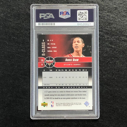 2004-05 Upper Deck R-Class #3 Boris Diaw Signed Card AUTO PSA Slabbed Hawks