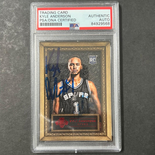 2014-15 Panini Court Kings #82 Kyle Anderson Signed Card AUTO PSA/DNA Slabbed RC