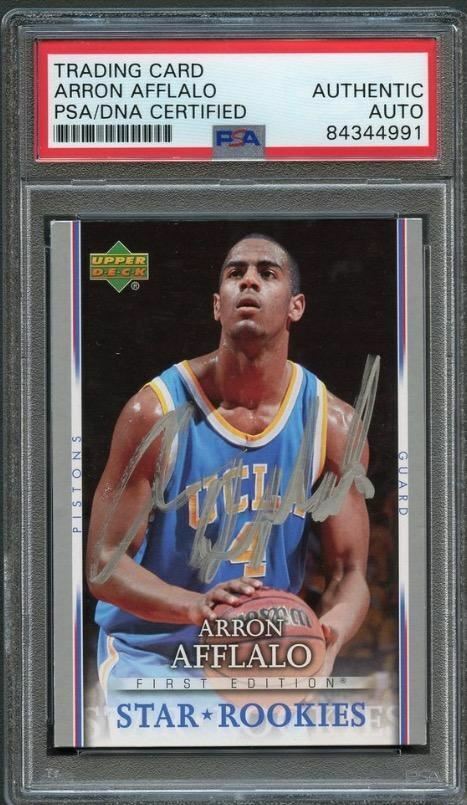 2007-08 Upper Deck First Edition #226 Arron Afflalo Signed Card AUTO PSA Slabbed