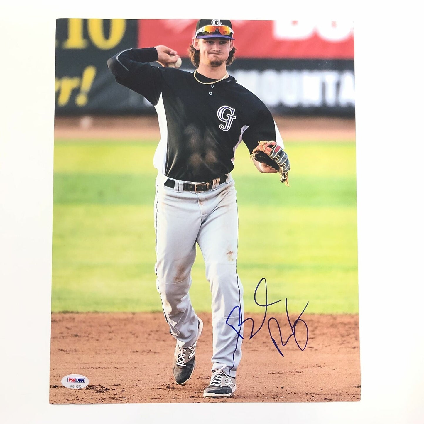 Brendan Rodgers signed 11x14 Photo PSA/DNA Colorado Rockies autographed