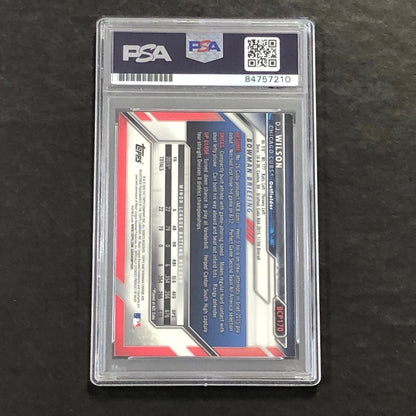 2016 Topps Bowman Chrome #BCP-170 D.J. Wilson Signed Card AUTO 10 PSA/DNA Slabbe