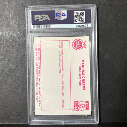 1986 The Star 7/33 Maurice Cheeks Signed AUTO PSA Slabbed 76ers