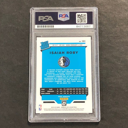 2019-20 Donruss Optic Rated Rookie #191 Isaiah Roby Signed Card PSA Slabbed Mave