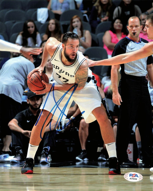 JOFFREY LAUVERGNE signed 8x10 photo PSA/DNA San Antonio Spurs Autographed