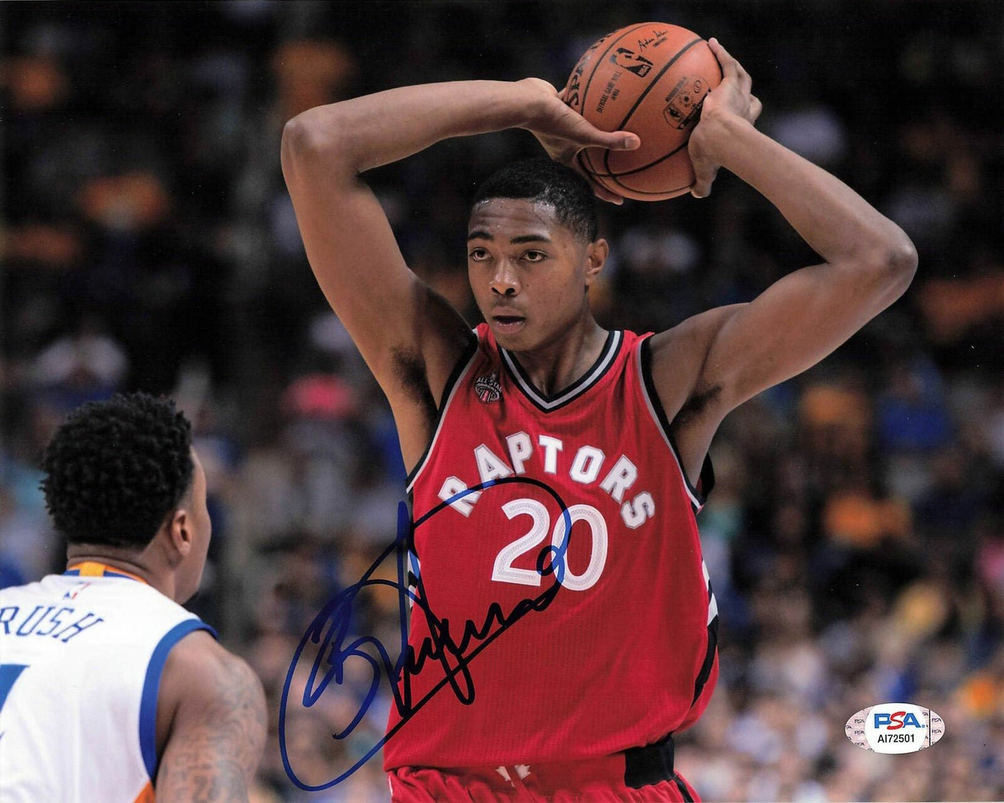 Bruno Caboclo signed 8x10 photo PSA/DNA Toronto Raptors Autographed