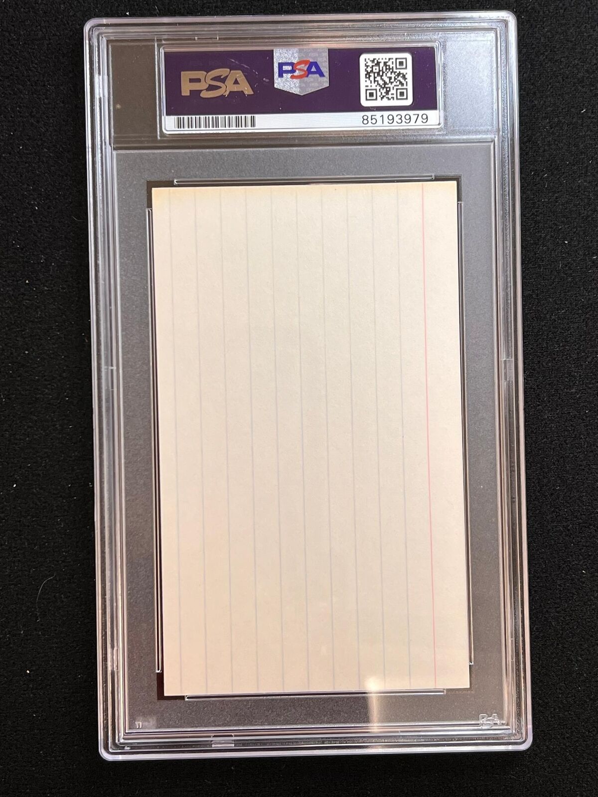 Jerry West Signed index card Auto PSA Slabbed Lakers