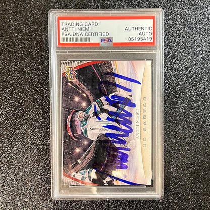 2011-12 Upper Deck #C71 Antti Niemi signed card PSA/DNA Auto San Jose Sharks Sla