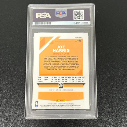 2019-20 Panini Prizm #122 Joe Harris Signed Card GEM MT 10 PSA Slabbed Brooklyn