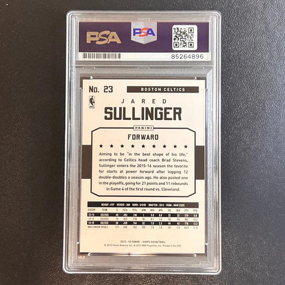 2015-16 Panini NBA Hoops #23 Jared Sullinger Signed Card AUTO PSA/DNA Slabbed Ce
