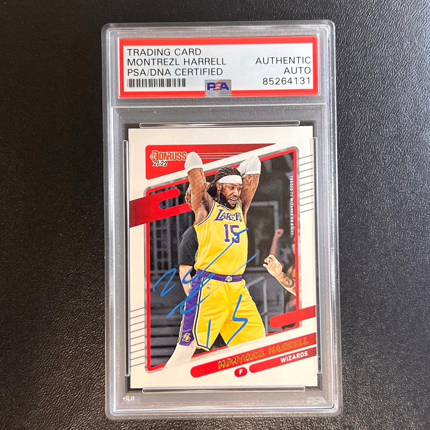 2021-22 Panini Donruss #181 Montrezl Harrell Signed Card AUTO PSA Slabbed Wizard