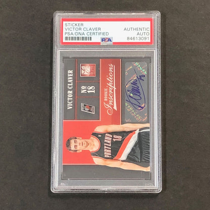 2012-13 Elite Rookie Inscriptions #97 Victor Claver Signed Card AUTO PSA Slabbed