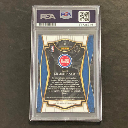 2020-21 Panini Select #181 Killian Hayes Signed Card AUTO PSA Slabbed RC Pistons