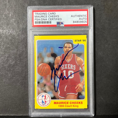 1986 The Star 7/33 Maurice Cheeks Signed AUTO PSA Slabbed 76ers