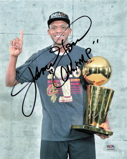 James Jones Signed 8x10 photo PSA/DNA Cleveland Cavaliers Autographed