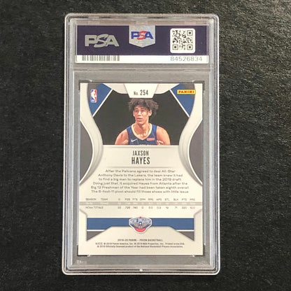 2019-20 Panini Prizm #254 Jaxson Hayes Signed Card AUTO PSA Slabbed RC Pelicans