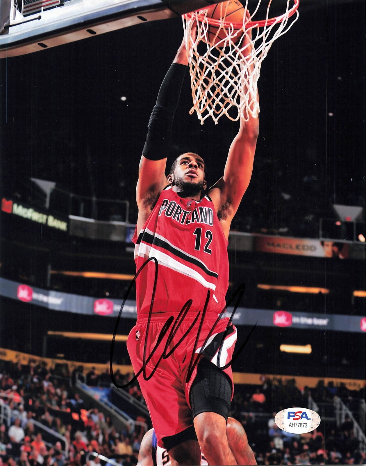 LaMarcus Aldridge signed 8x10 photo PSA/DNA Autographed Portland Trailblazers