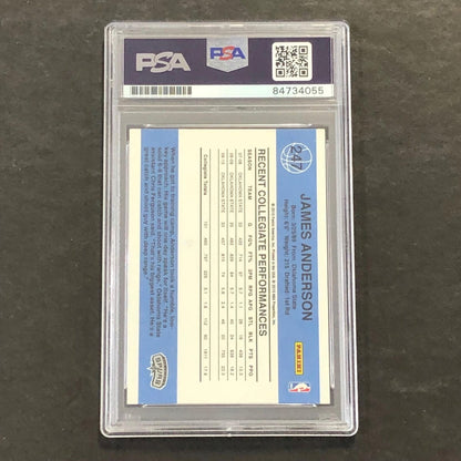 2010-11 Donruss Rated Rookie #247 James Anderson Signed Card AUTO 10 PSA Slabbed