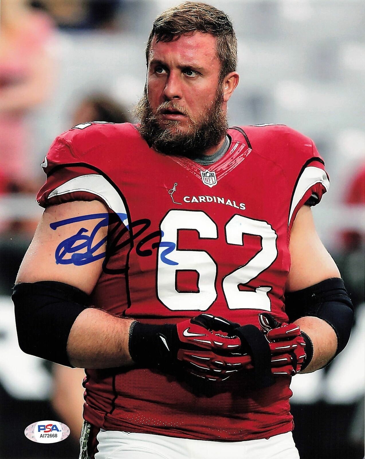 Ted Larsen signed 8x10 photo PSA/DNA Arizona Cardinals Autographed