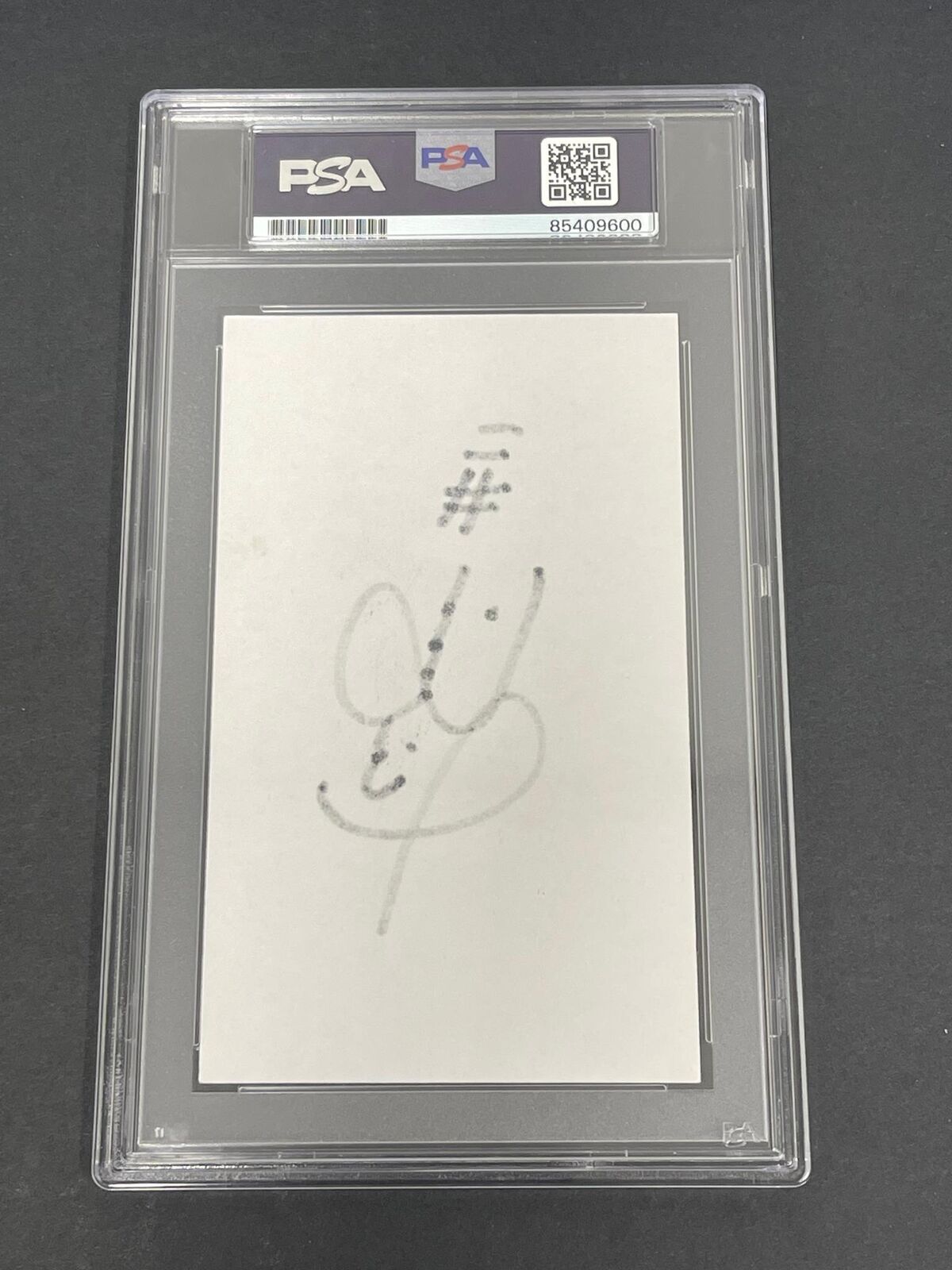 Phil Simms signed Index Card PSA/DNA Autographed New York Giants