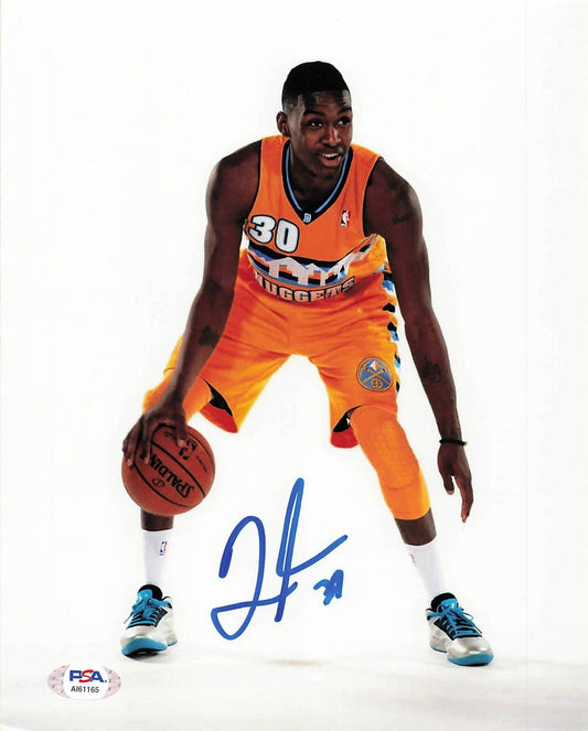 QUINCY MILLER signed 8x10 photo PSA/DNA Denver Nuggets Autographed