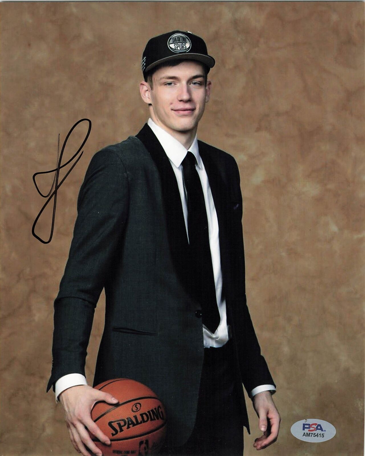 Rodions Kurucs signed 8x10 photo PSA/DNA Spurs Autographed