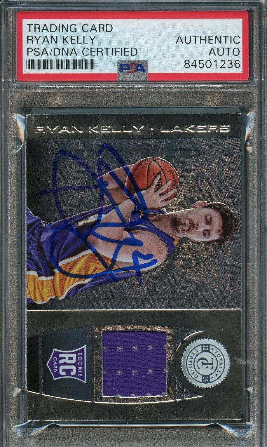 2013-14 Totally Certified Memorabilia #194 Ryan Kelly Signed Card AUTO PSA Slabb